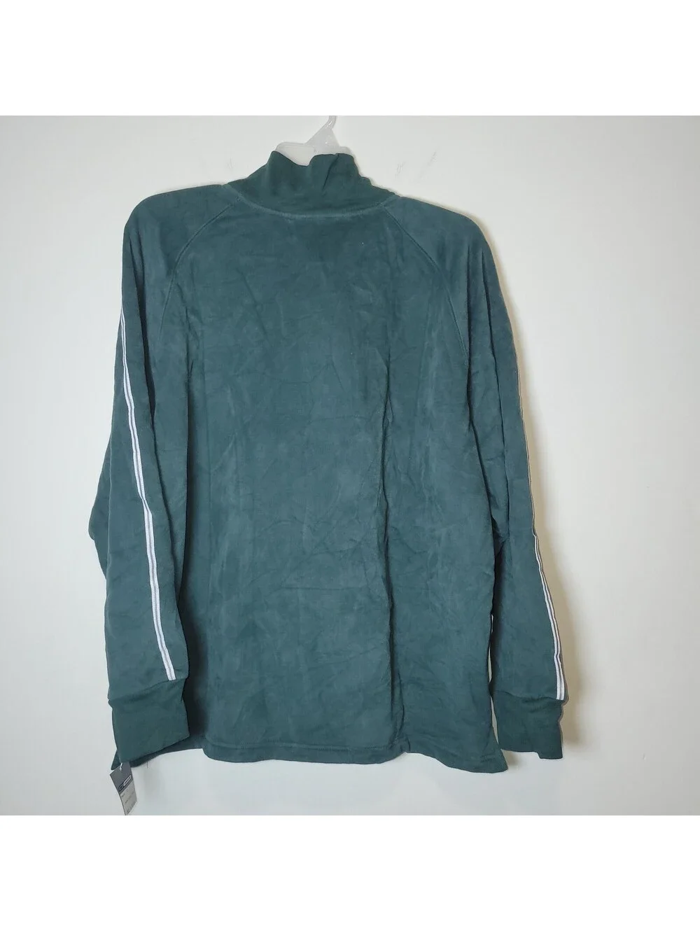 NWT VTG Reebok Men's Green 1/4 Zip Pullover Sweatshirt Activewear Top XL